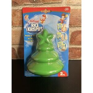 KELLOGG'S Rice Krispies 3D Treat Mold Christmas Tree Green 2-Pc Snack